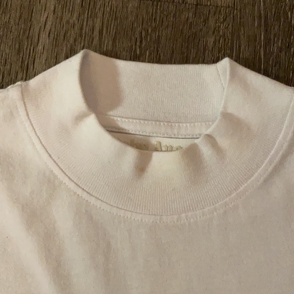 🔺PALMS ANGELS LOGO PRINT MOCK NECK T-SHIRT - Picture 4 of 5